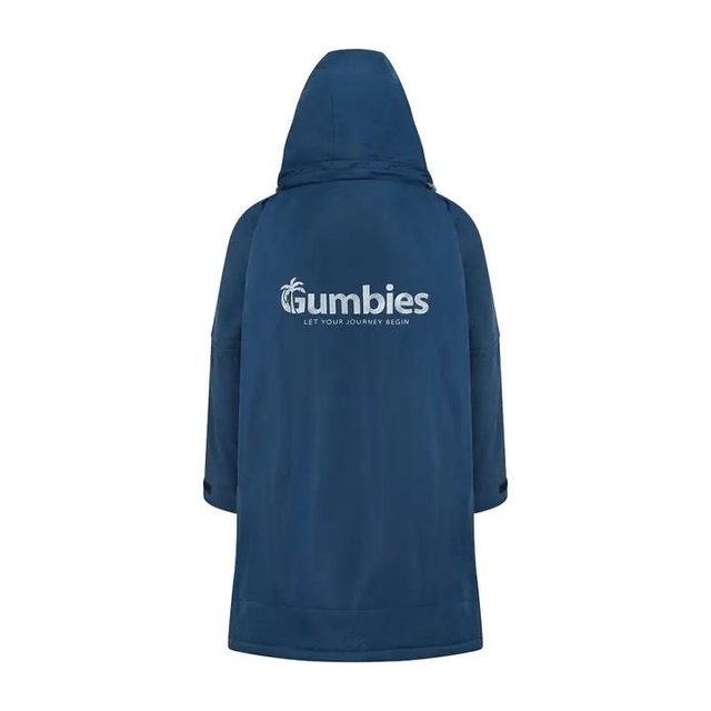 Gumbies S-Cape Robe - Navy & Grey