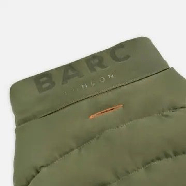 Barc London Reversible Puffer Jacket - Coral & Khaki