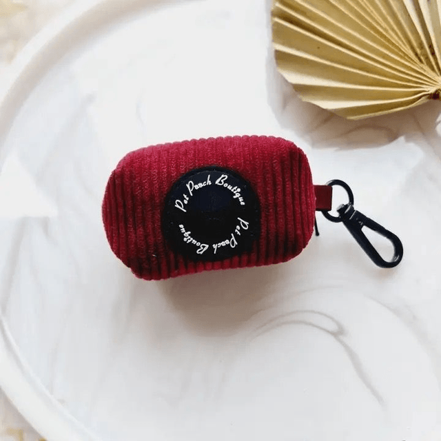 Pet Pooch Boutique - Burgundy Red Poop Bag Holder 