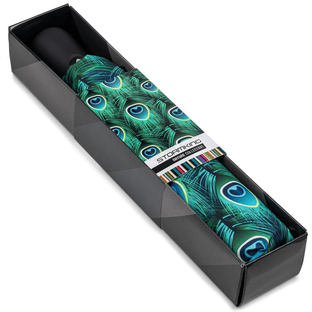 SOAKE Storm King Folding Umbrella - Peacock