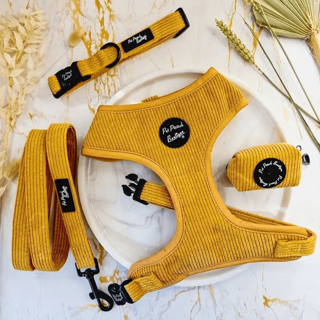 Pet Pooch Boutique - Mustard Yellow Poop Bag Holder 
