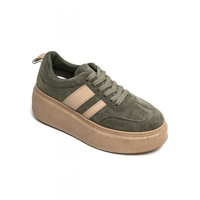 Platform Sneakers - Khaki