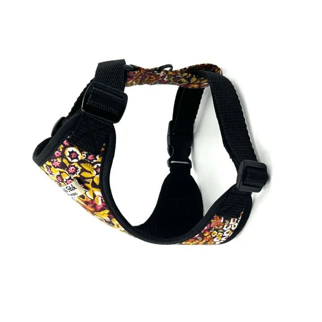 Barkley & Fetch - Orange Ditsy Floral - Harness