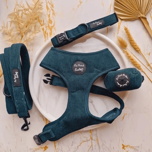 Pet Pooch Boutique - Forest Green Harness