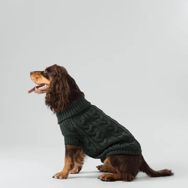 Hackett X Hugo Hudson Cable Knit Jumper - Green