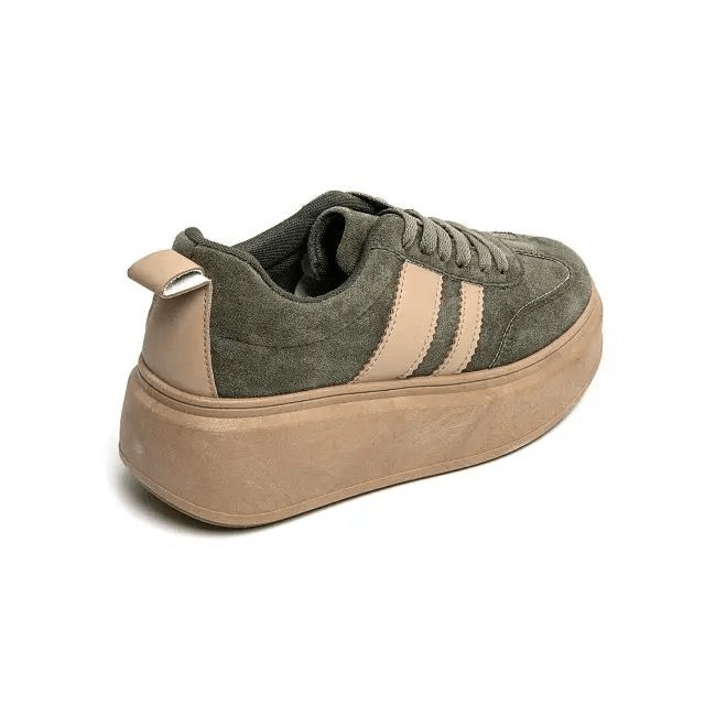 Platform Sneakers - Khaki