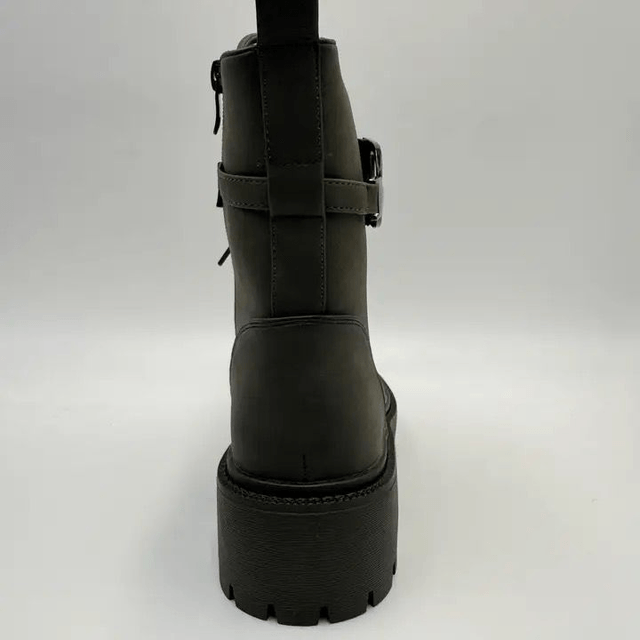 Chunky Combat Boots - Green