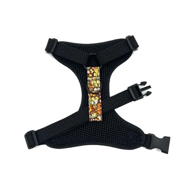 Barkley & Fetch - Orange Ditsy Floral - Harness