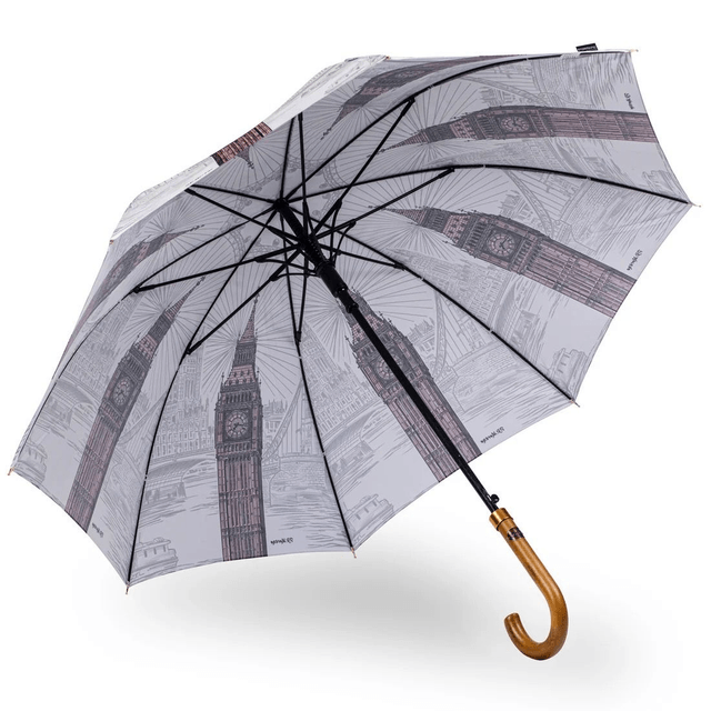 SOAKE Storm King Walking Stick Umbrella - London 