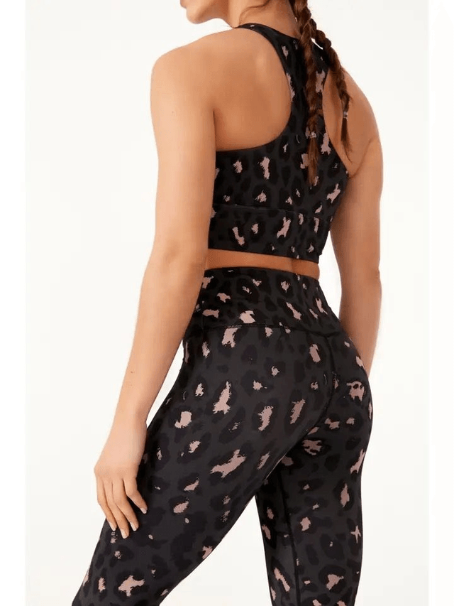 Born Nouli Sports 3/4 Leggings - Blush Leopard