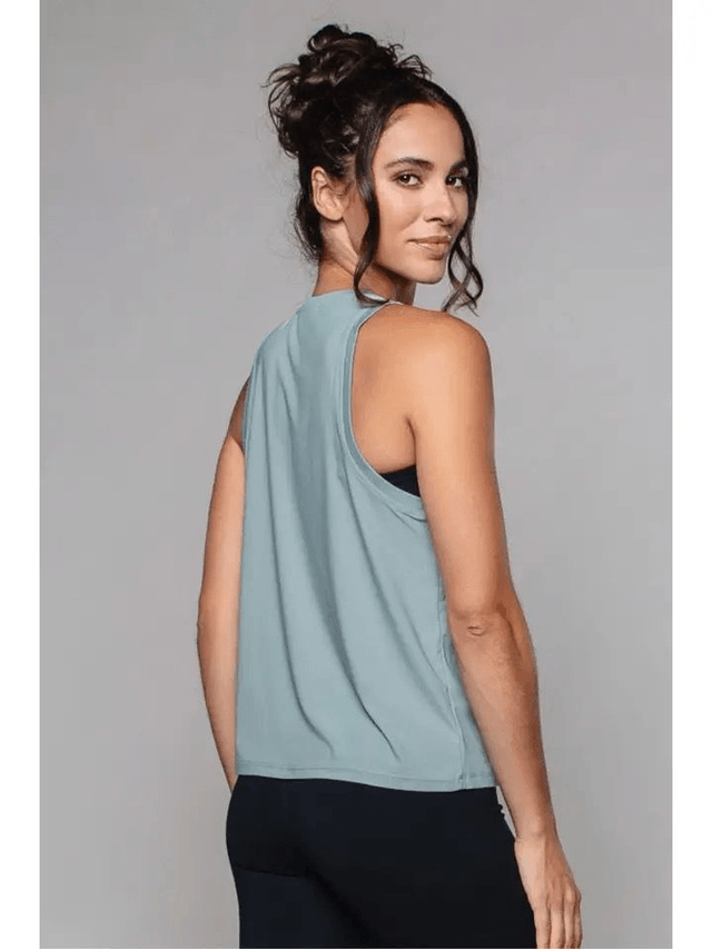 Born Nouli Relaxed Studio Tank Vest - Soft Sage