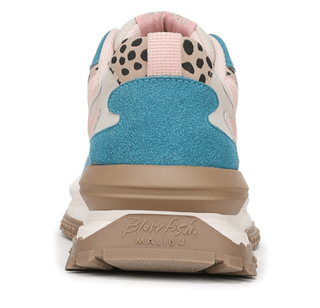 Blowfish Malibu Retro Trainers - Blue / Leopard