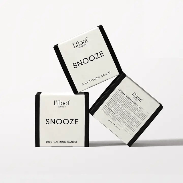 L'floof SNOOZE Dog Calming Candle (Pine, Cedarwood, Lavender and Geranium) 