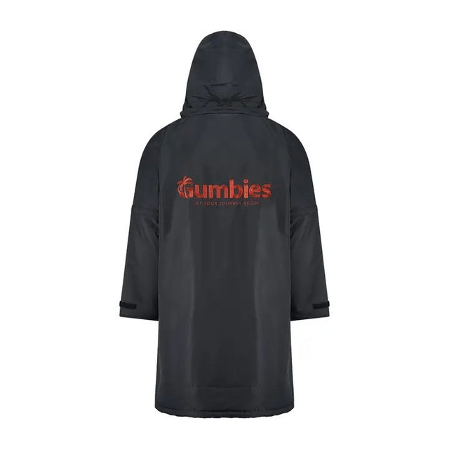 Gumbies S-Cape Robe - Black & Burgundy