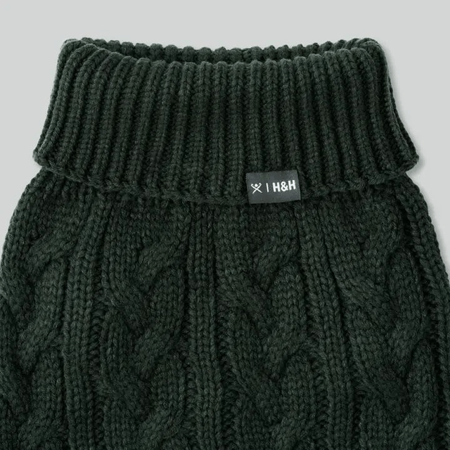 Hackett X Hugo Hudson Cable Knit Jumper - Green