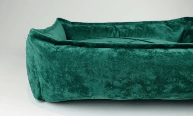 Hillfoot & Paws Scuff Tough Nest Dog Bed - Green Velvet