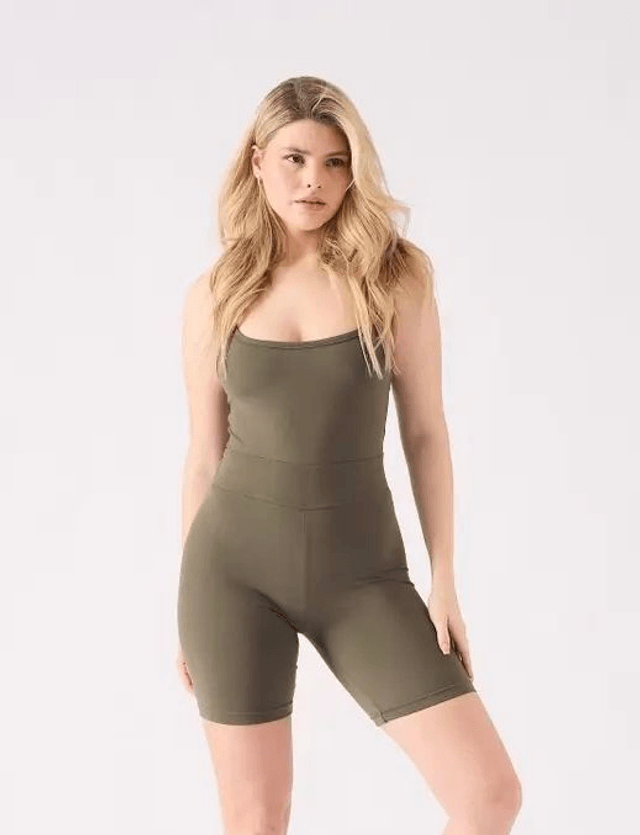 Strappy Unitard - Khaki