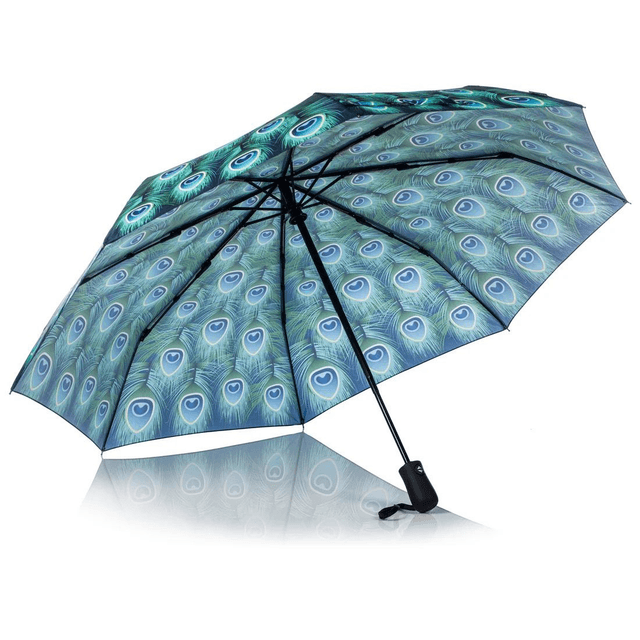 SOAKE Storm King Folding Umbrella - Peacock