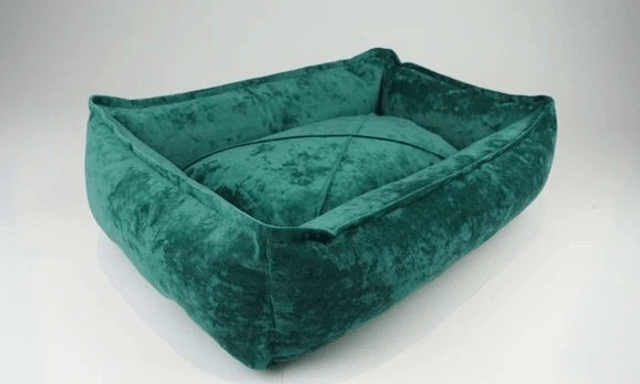 Hillfoot & Paws Scuff Tough Nest Dog Bed - Green Velvet