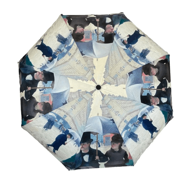 SOAKE Storm King Folding Umbrella - Caillebotte Paris Rainy Day