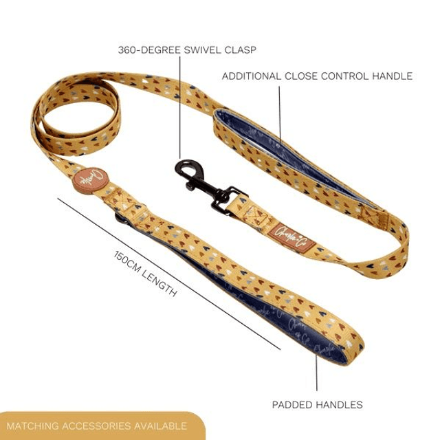 Charlie & Co - Mustard Been Love - Dual Handle Lead 