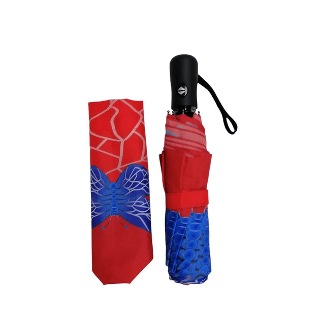 SOAKE Storm King Folding Umbrella - Stained Glass Butterfly