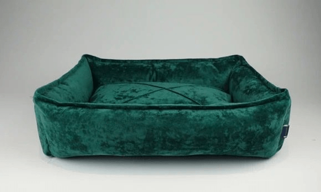 Hillfoot & Paws Scuff Tough Nest Dog Bed - Green Velvet