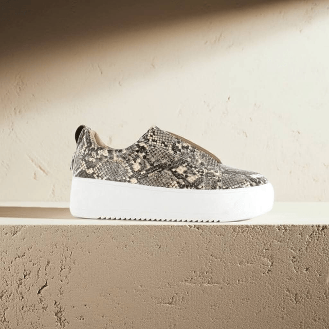 Platform Sneakers - Snakeskin