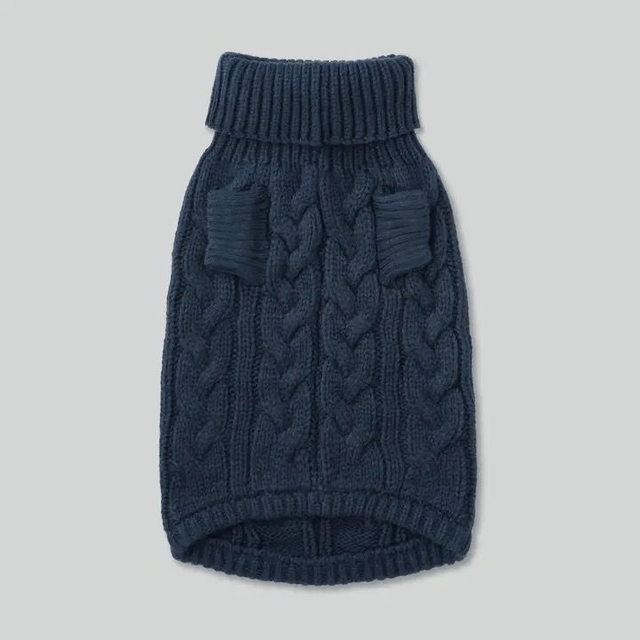 Hackett X Hugo Hudson Cable Knit Jumper - Navy