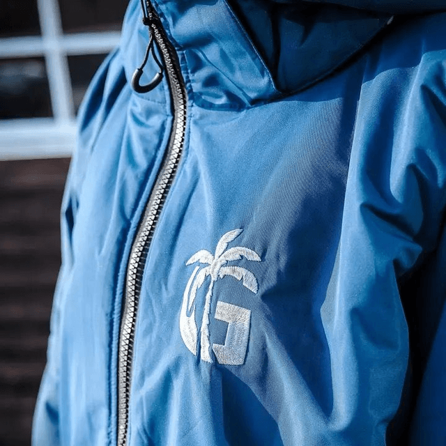 Gumbies S-Cape Robe - Navy & Grey