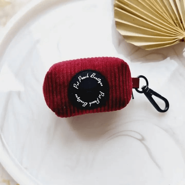 Pet Pooch Boutique - Burgundy Red Poop Bag Holder 