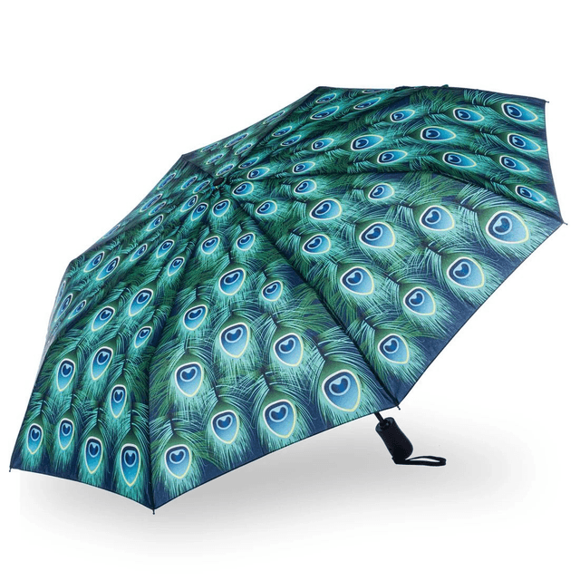 SOAKE Storm King Folding Umbrella - Peacock