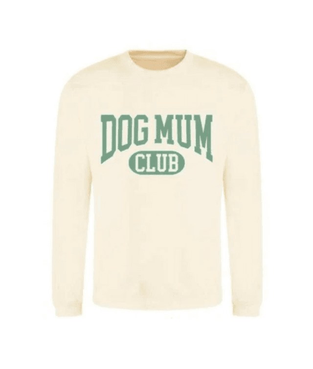 Syd&amp;Co Dog Mum Club Sweatshirt - Vanilla
