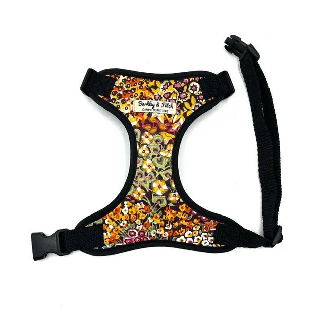 Barkley &amp; Fetch - Orange Ditsy Floral - Harness