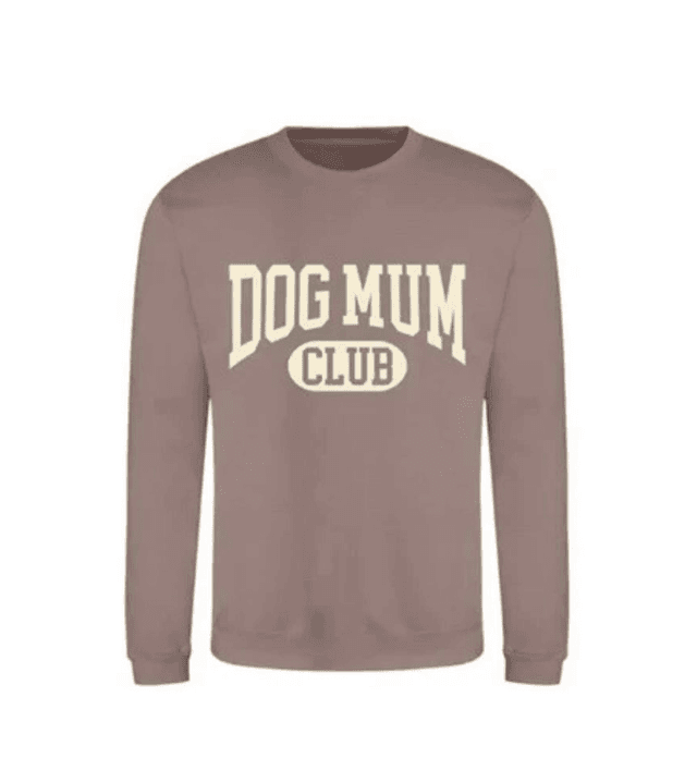Syd&amp;Co Dog Mum Club Sweatshirt - Mocha