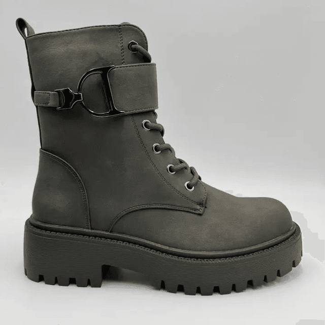 Chunky Combat Boots - Green