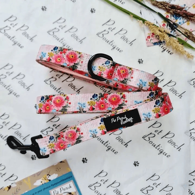 Pet Pooch Boutique Dog Lead -  Cottage Floral