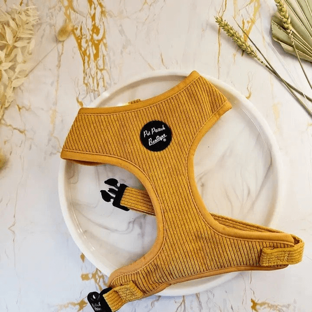 Pet Pooch Boutique - Mustard Yellow Harness